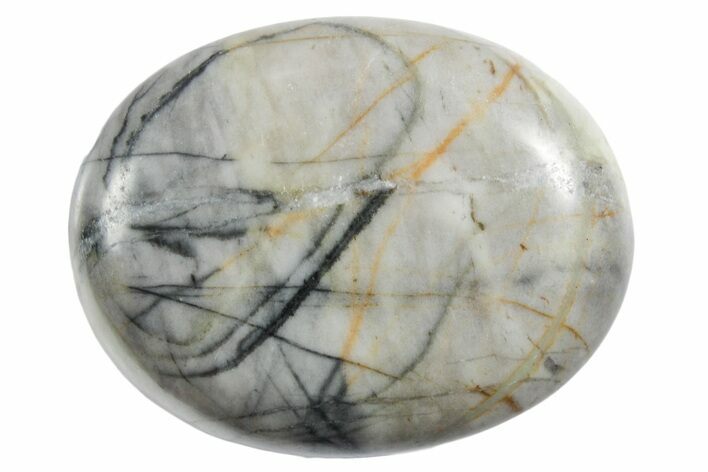 1.7" Polished Picasso Marble Pocket Stones - Photo 1